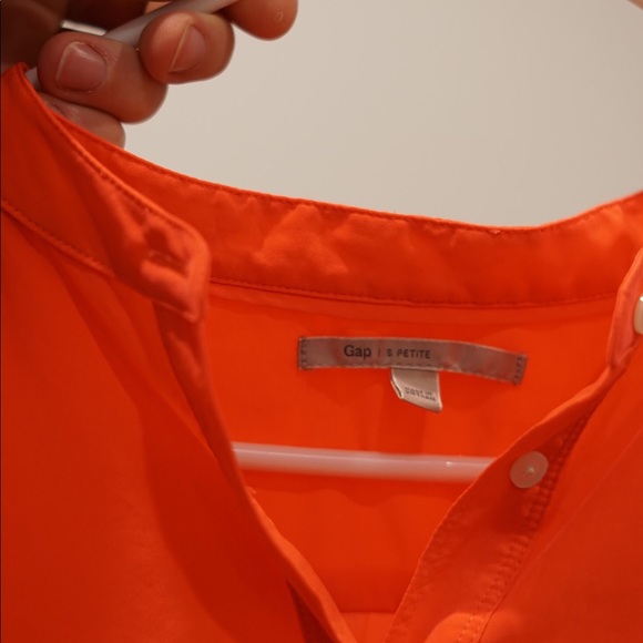 GAP - Neon Orange/Pink blouse - S - Picture 2 of 2